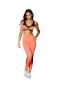 Damen Leggins Gym Glamour  High Waist Orange XS