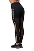 Damen Leggins Nebbia Intense Gold Mesh leggings 829 black