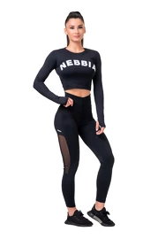 Damen Leggins Nebbia Mesh leggings high waist 573 black