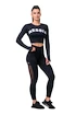 Damen Leggins Nebbia  Mesh leggings high waist 573 black XS