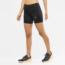 Damen Leggins Salomon Cross Run Short Tight Black