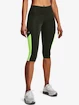 Damen Leggins Under Armour  Fly Fast 3.0 Speed Capri-GRN