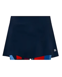Damen Rock BIDI BADU  New York 2024 Printed Wavy Skort Dark Blue/Red M