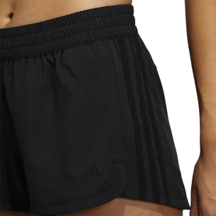 Damen Shorts adidas  Pacer 3-Stripes Woven Heather Shorts Black