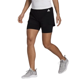 Damen Shorts adidas Primeblue Designed 2 Move 2in1 Shorts Black