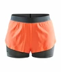 Damen Shorts Craft Vent 2in1 Orange