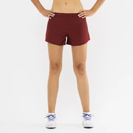 Damen Shorts Salomon Cross Rebel 4" Short Cabernet