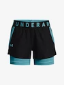 Damen Shorts Under Armour  Play Up 2-in-1 Shorts -BLK