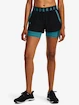 Damen Shorts Under Armour  Play Up 2-in-1 Shorts -BLK