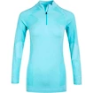 Damen Sweatshirt Endurance Vanilla Melange Seamless Midlayer LS Blue