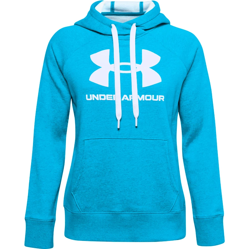 Under armour women's rival fleece logo pullover hoodi best sale