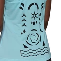 Damen T-Shirt adidas  Paris Y-Tank Primeblue Aqua