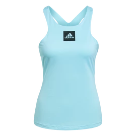 Damen T-Shirt adidas Paris Y-Tank Primeblue Aqua