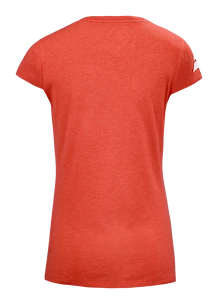 Damen T-Shirt Babolat  Exercise Stripes Tee Poppy Red