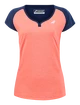 Damen T-Shirt Babolat  Play Cap Sleeve Top Fluo Strike