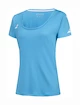 Damen T-Shirt Babolat  Play Cap Sleeve Top Women Cyan Blue