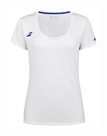 Damen T-Shirt Babolat Play Cap Sleeve Top Women White/White