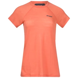 Damen-T-Shirt Bergans Floyen Wool Tee Orange