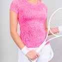 Damen T-Shirt BIDI BADU Anni Burnout Tech Tee Pink