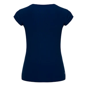 Damen T-Shirt BIDI BADU  Bella 2.0 Tech V-Neck Tee Dark Blue