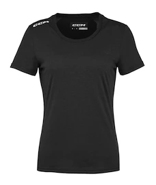 Damen T-Shirt CCM Crew Neck SS TEE Black