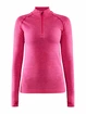 Damen T-Shirt Craft  Core Dry Active Comfort Zip Pink