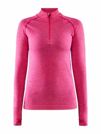 Damen T-Shirt Craft Core Dry Active Comfort Zip Pink