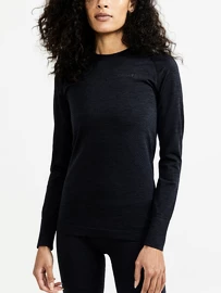 Damen T-Shirt Craft Dry Active Comfort LS Black