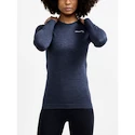 Damen T-Shirt Craft  Dry Active Comfort LS Navy Blue