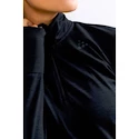 Damen T-Shirt Craft Fuseknit Comfort Zip Black