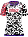 Damen T-Shirt Crazy Idea  Mountain Flash Black/Zebra