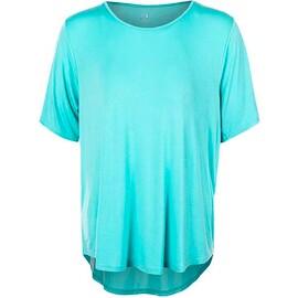 Damen T-Shirt Endurance  Q Flora S/S Tee Blue Radiance