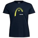 Damen T-Shirt Head  Club Lara T-Shirt Women Dark Blue/Yellow S