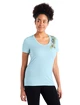 Damen T-Shirt Icebreaker  Tech Lite II SS Scoop Tee Fabulous Fer Haze