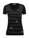 Damen T-Shirt Icebreaker  Tech Lite II SS Scoop Tee Hill Sprint Black