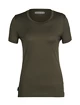 Damen T-Shirt Icebreaker  Tech Lite II SS Tee Loden