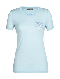 Damen T-Shirt Icebreaker Tech Lite II SS Tee Mountain Lake Haze