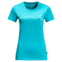 Damen T-Shirt Jack Wolfskin  Crosstrail Graphic T Dark Aqua