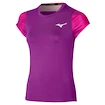 Damen T-Shirt Mizuno  Charge Printed Tee  Purple Magic S