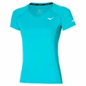 Damen T-Shirt Mizuno  Sun Protect Tee Algiers Blue