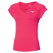 Damen T-Shirt Mizuno  Tee Rose Red