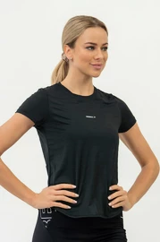 Damen T-Shirt Nebbia FIT Activewear T-Shirt “Airy” with Reflective Logo 438 black