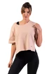 Damen T-Shirt Nebbia  Organic Cotton Loose Fit “The Minimalist” Crop Top 417 salmon