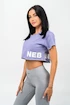 Damen T-Shirt Nebbia POWERHOUSE Oversized Crop Top 279 purple