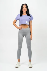 Damen T-Shirt Nebbia POWERHOUSE Oversized Crop Top 279 purple