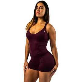 Damen T-Shirt Nebbia STRONG BEAUTY Body-Enhancing Workout Jumpsuit 427 dark red