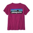 Damen T-Shirt Patagonia  P-6 Logo Responsibili Star Pink