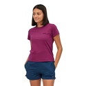 Damen T-Shirt Patagonia  P-6 Logo Responsibili Star Pink