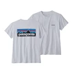 Damen T-Shirt Patagonia  P-6 Logo Responsibili White