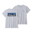 Damen T-Shirt Patagonia  P-6 Logo Responsibili White